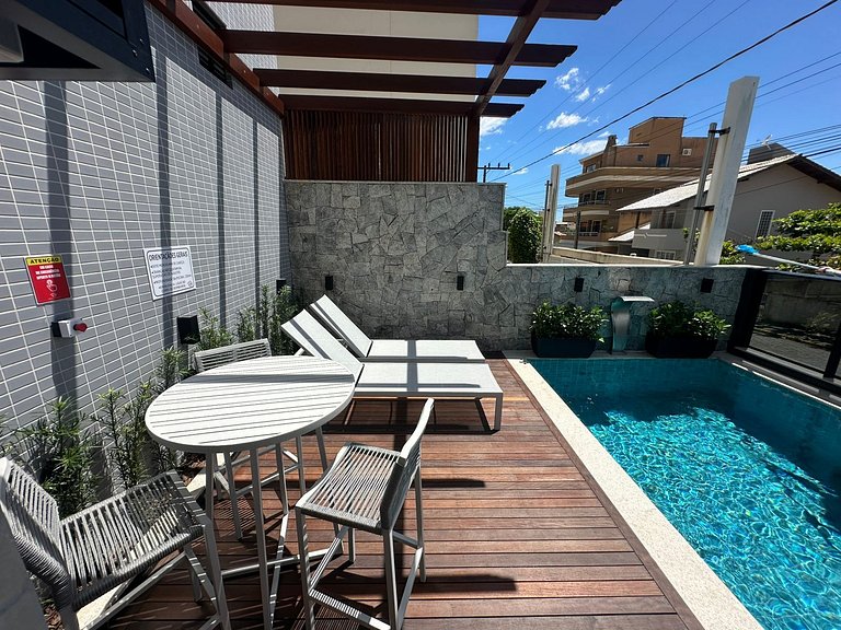 Apartamento com vista para o mar em Bombinhas
