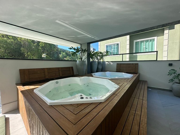 Apartamento com Jacuzzi e Piscina • 120 m da Praia