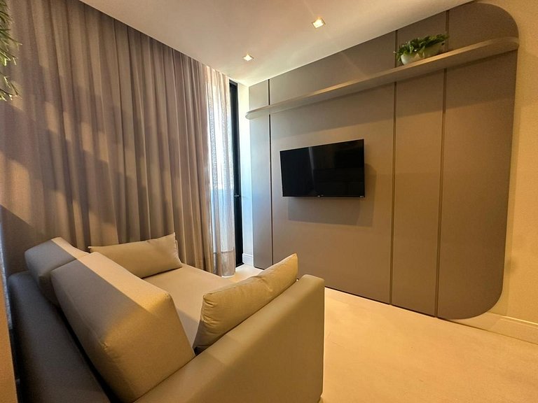 Apartamento com Jacuzzi e Piscina • 120 m da Praia