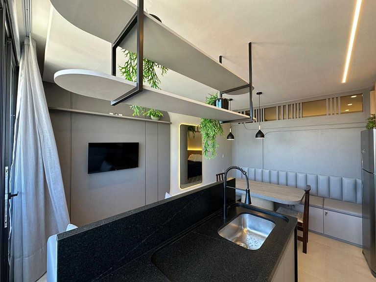 Apartamento com Jacuzzi e Piscina • 120 m da Praia